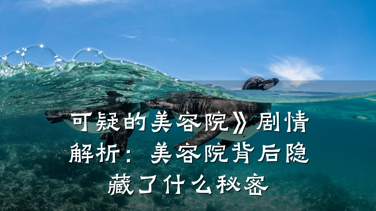 可疑的美容院》剧情解析:美容院背后隐藏了什么秘密