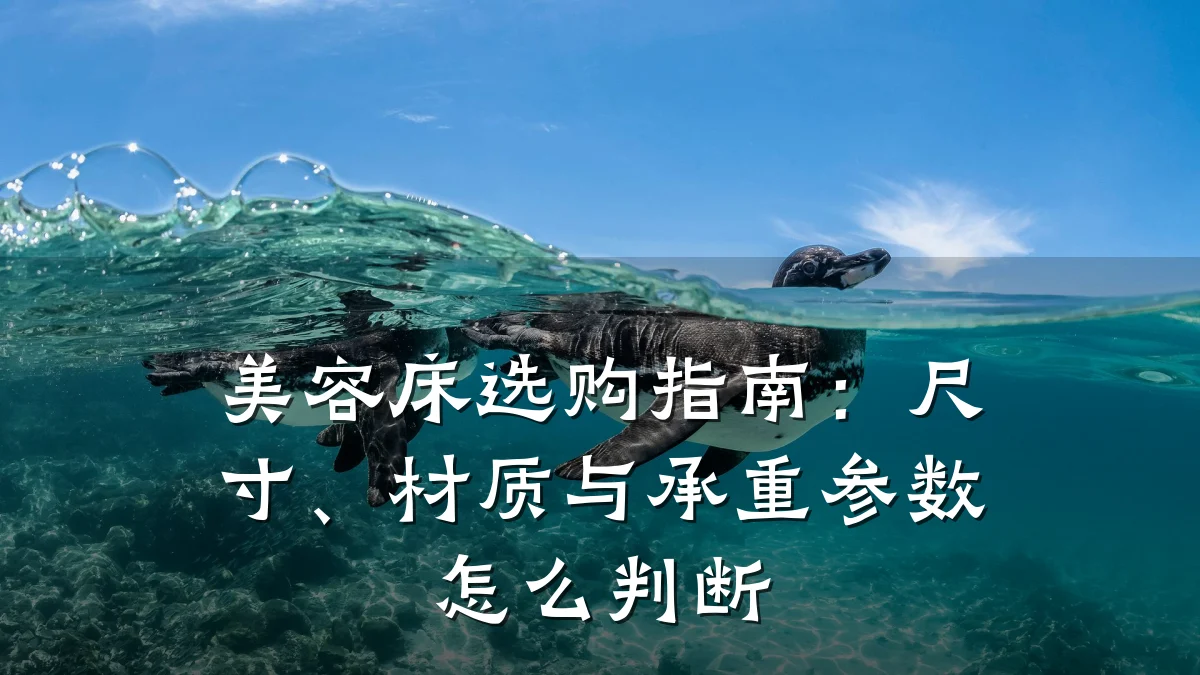 美容床选购指南:尺寸、材质与承重参数怎么判断