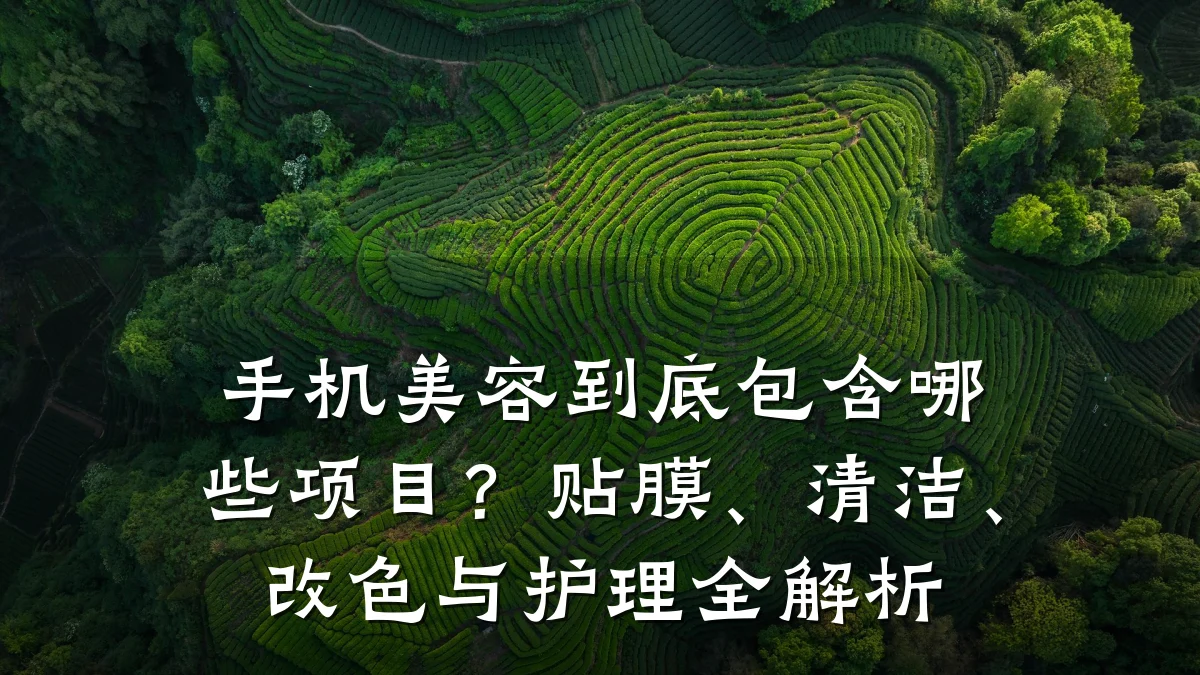 手机美容到底包含哪些项目?贴膜、清洁、改色与护理全解析