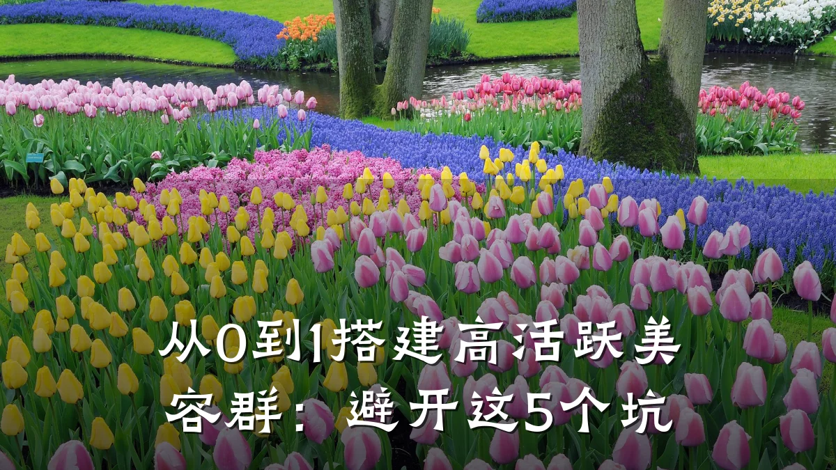 从0到1搭建高活跃美容群:避开这5个坑
