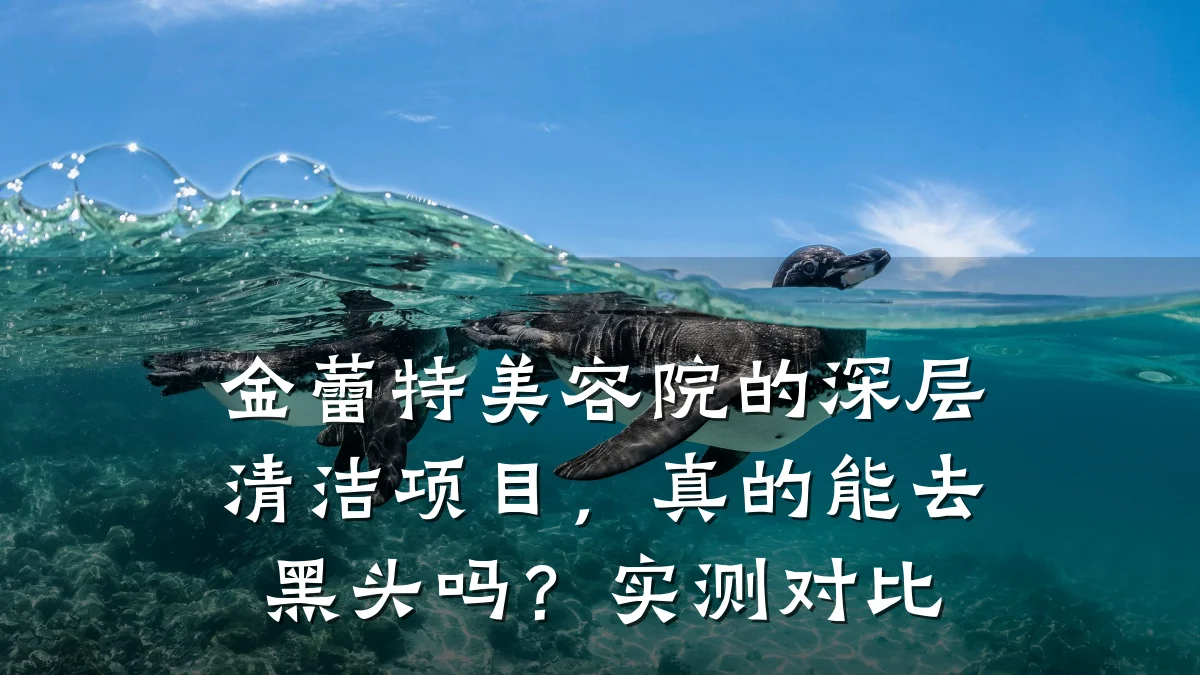 金蕾特美容院的深层清洁项目,真的能去黑头吗?实测对比