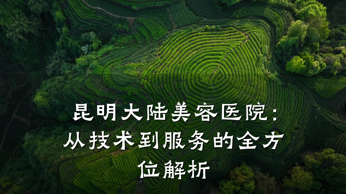 昆明大陆美容医院：从技术到服务的全方位解析