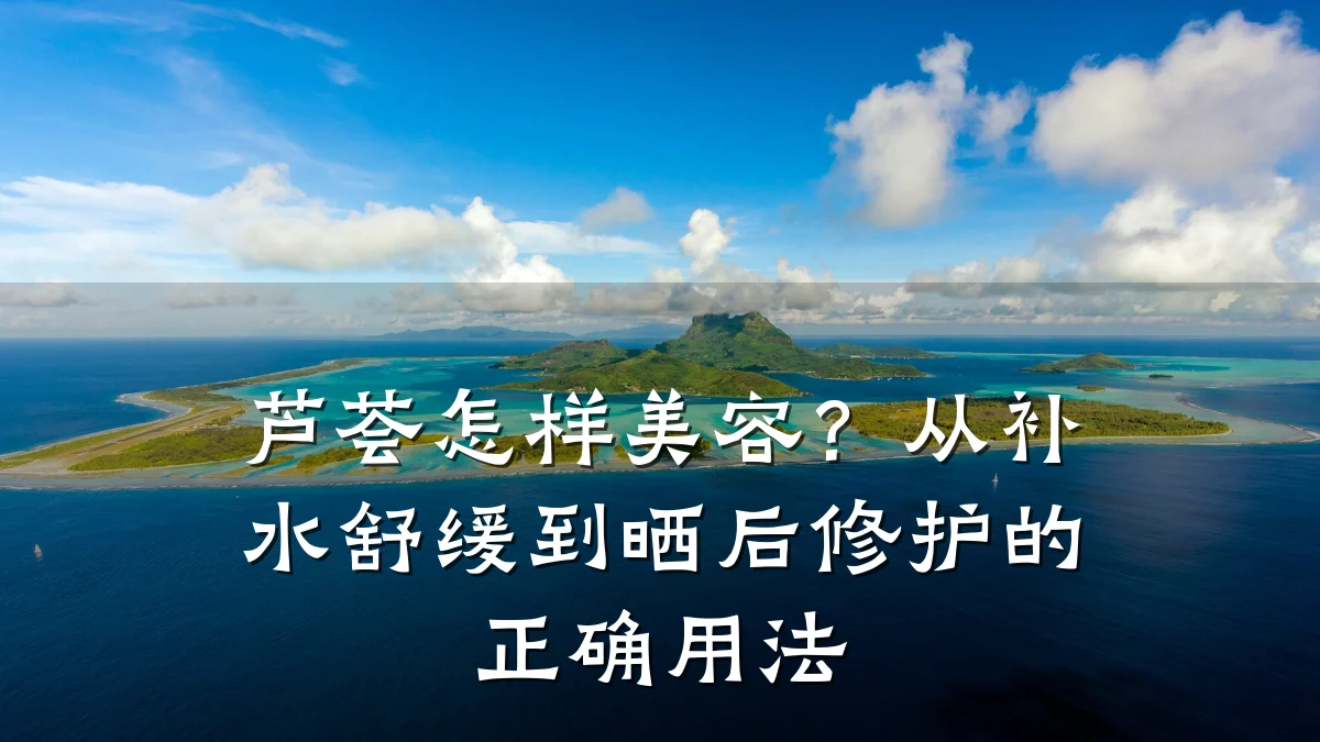 芦荟怎样美容?从补水舒缓到晒后修护的正确用法