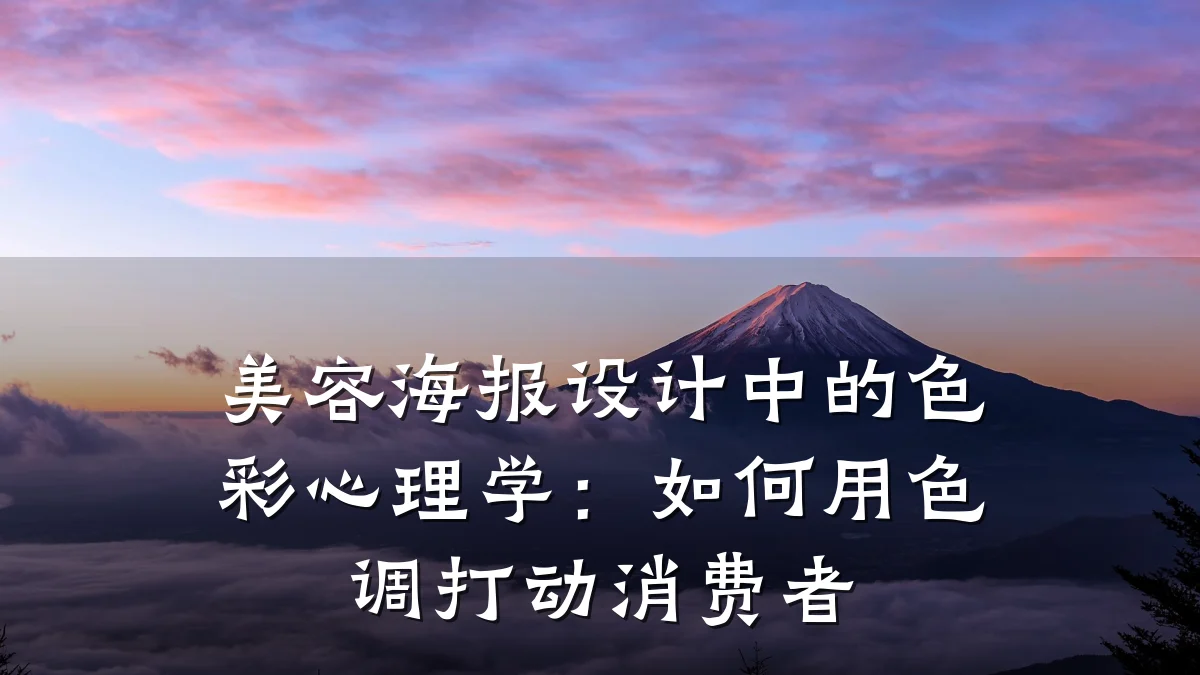 美容海报设计中的色彩心理学:如何用色调打动消费者