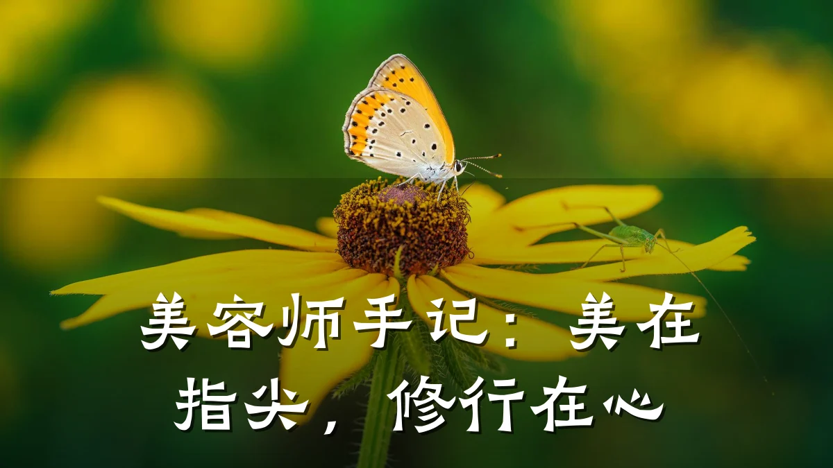 美容师手记:美在指尖,修行在心