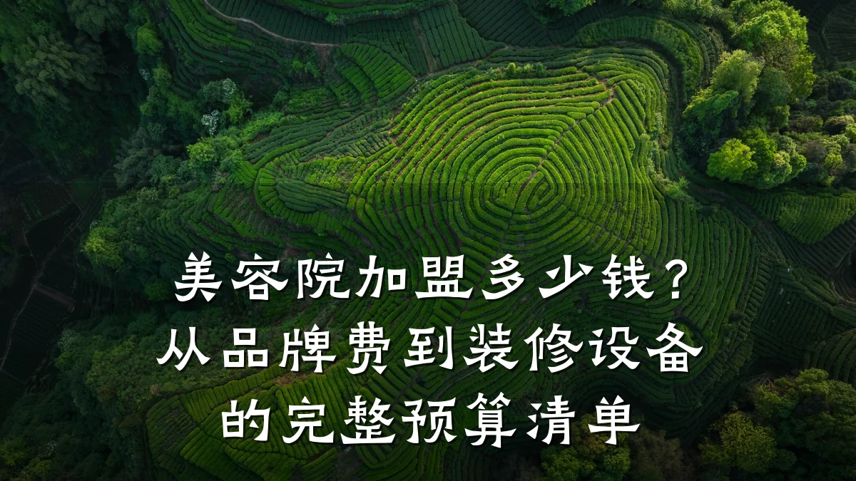 美容院加盟多少钱?从品牌费到装修设备的完整预算清单
