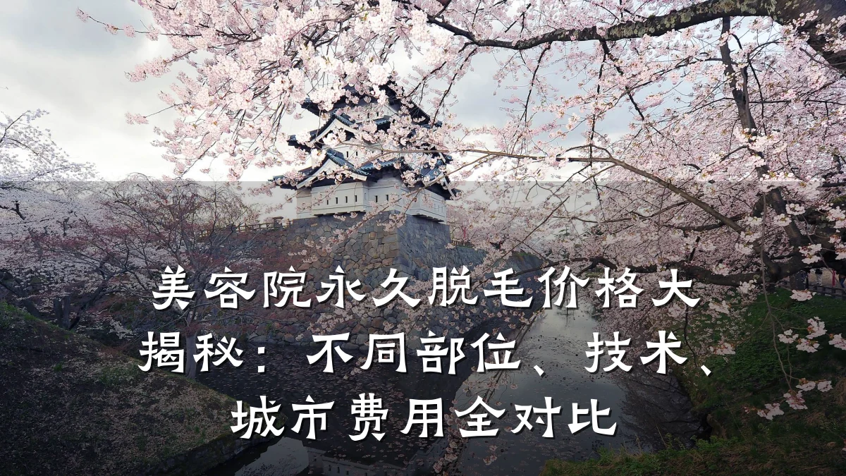 美容院永久脱毛价格大揭秘:不同部位、技术、城市费用全对比