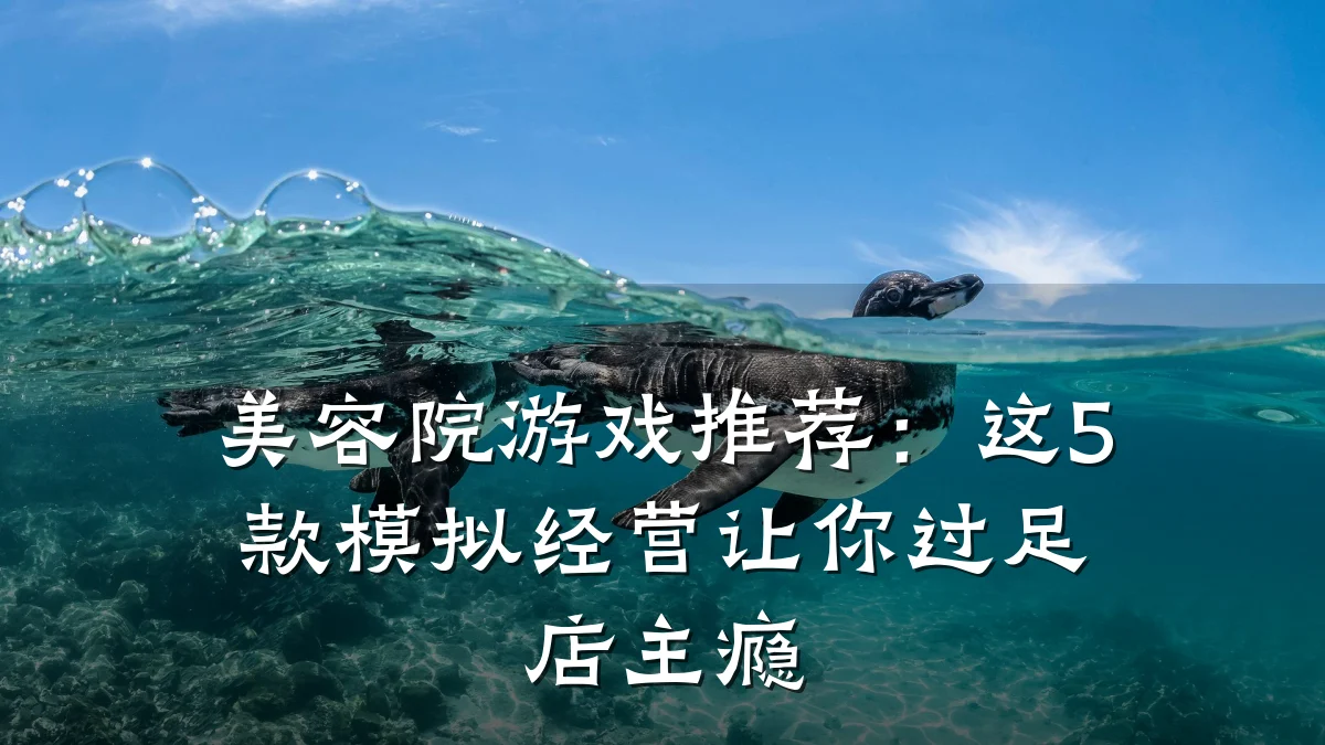 美容院游戏推荐:这5款模拟经营让你过足店主瘾