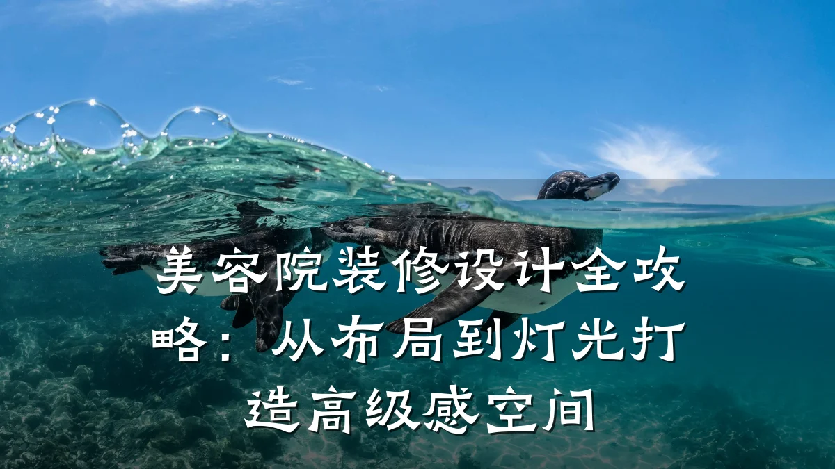 美容院装修设计全攻略:从布局到灯光打造高级感空间