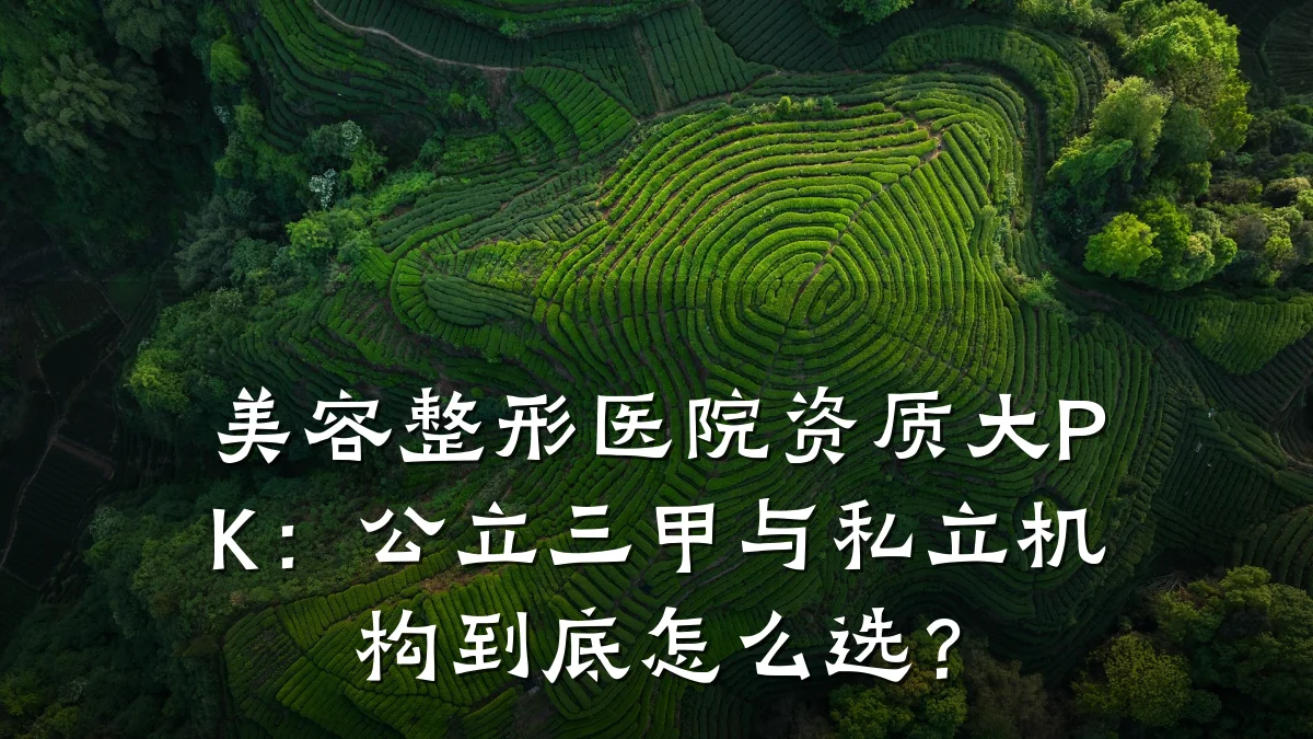 美容整形医院资质大PK:公立三甲与私立机构到底怎么选?