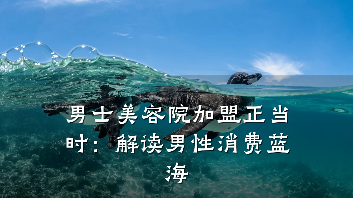 男士美容院加盟正当时:解读男性消费蓝海