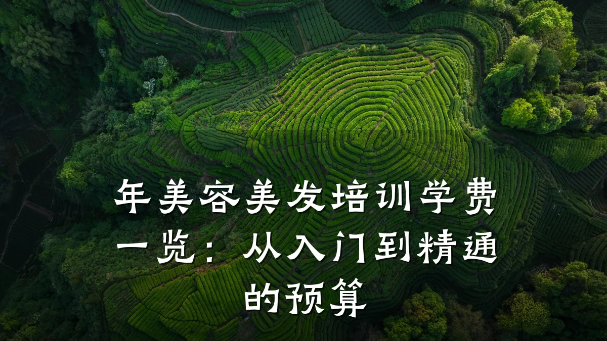 年美容美发培训学费一览:从入门到精通的预算