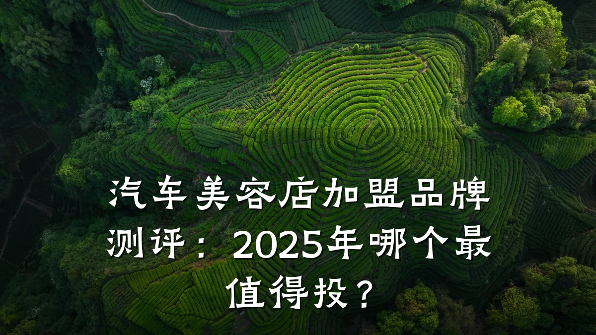 汽车美容店加盟品牌测评:2025年哪个最值得投?
