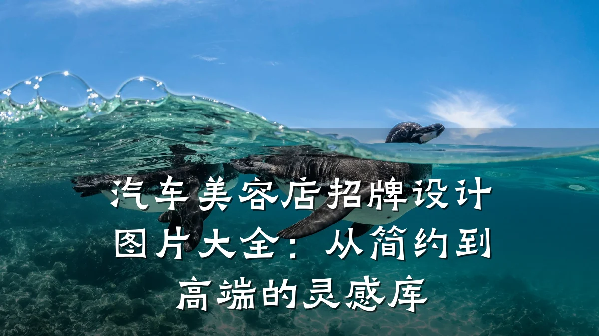 汽车美容店招牌设计图片大全:从简约到高端的灵感库