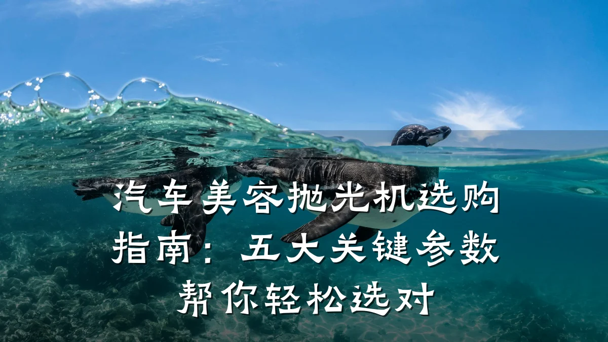 汽车美容抛光机选购指南:五大关键参数帮你轻松选对