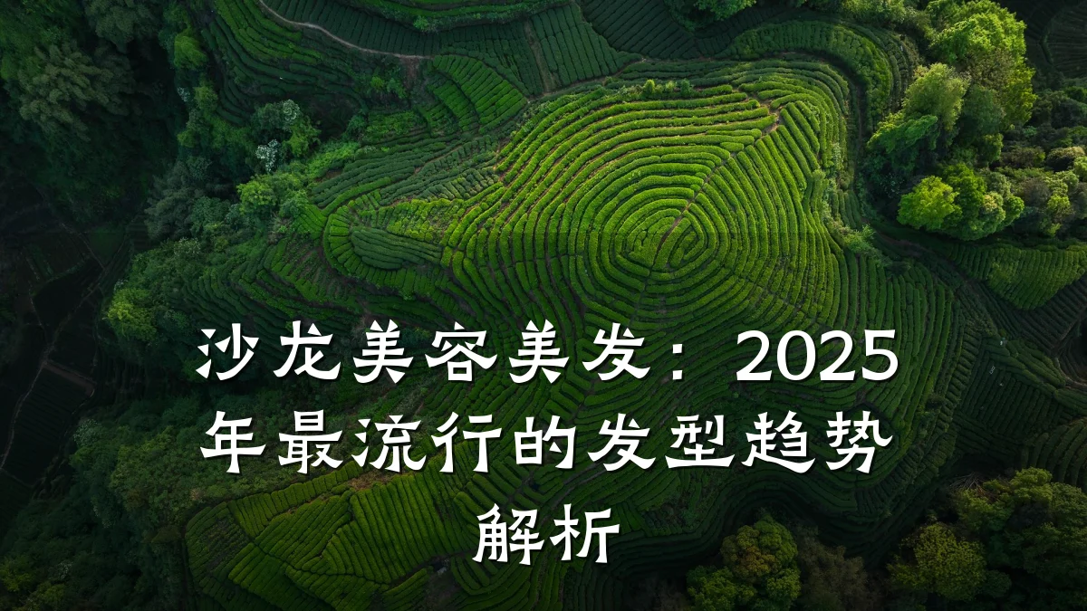 沙龙美容美发:2025年最流行的发型趋势解析