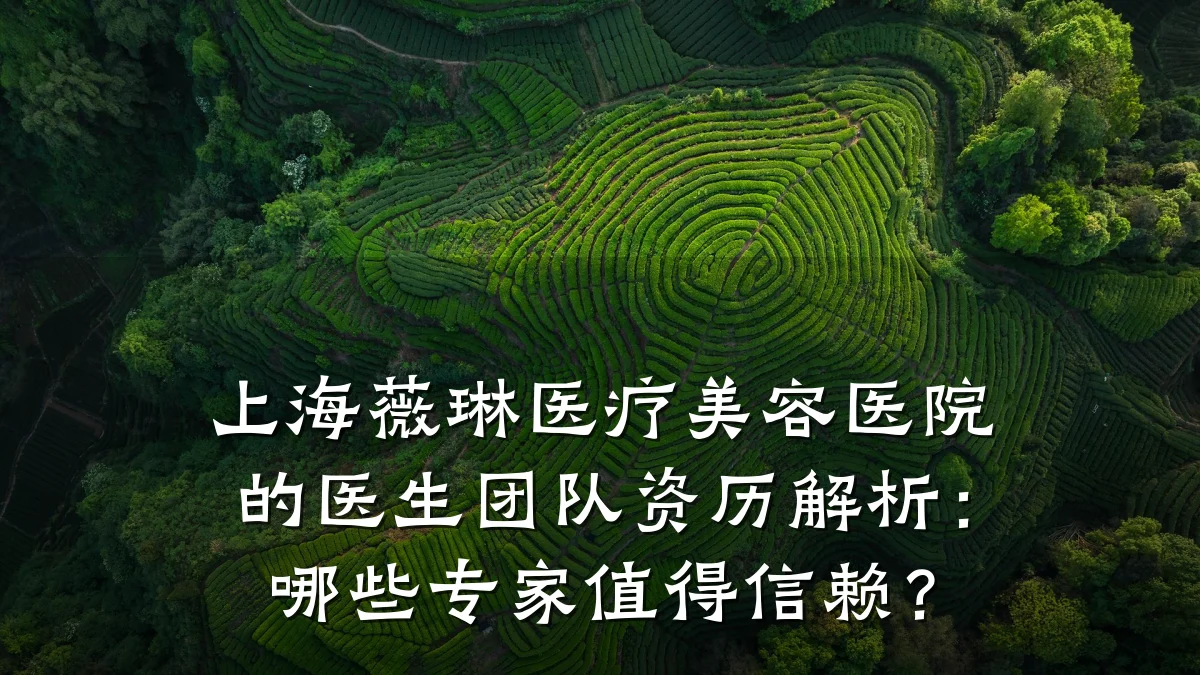 上海薇琳医疗美容医院的医生团队资历解析:哪些专家值得信赖?