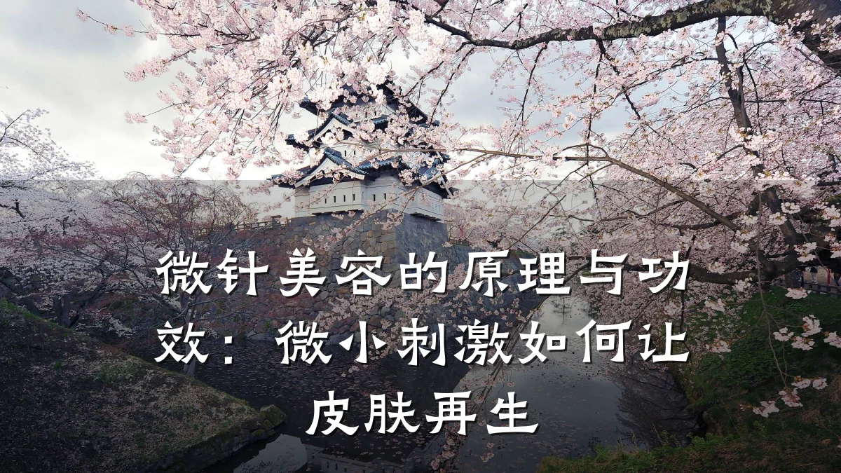 微针美容的原理与功效:微小刺激如何让皮肤再生