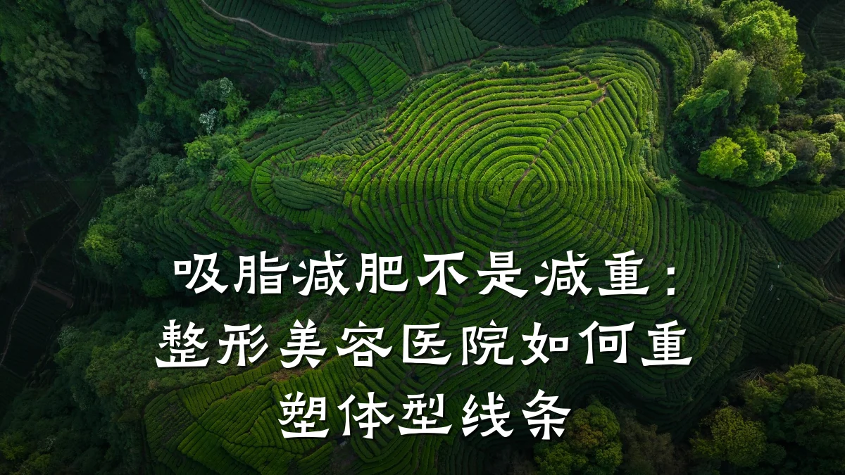 吸脂减肥不是减重:整形美容医院如何重塑体型线条