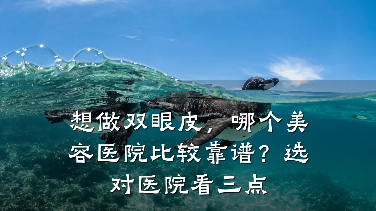 想做双眼皮,哪个美容医院比较靠谱?选对医院看三点