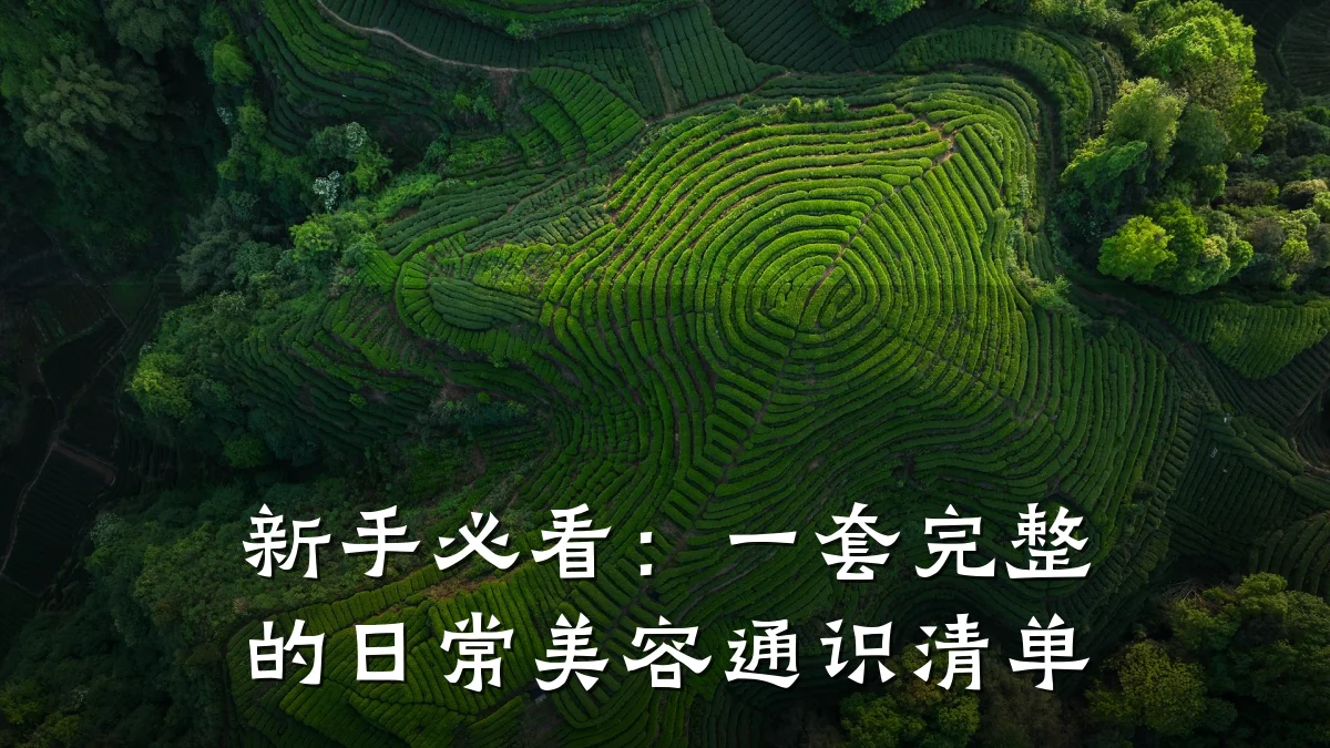 新手必看:一套完整的日常美容通识清单