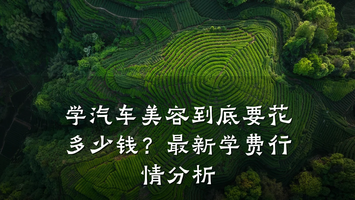学汽车美容到底要花多少钱?最新学费行情分析