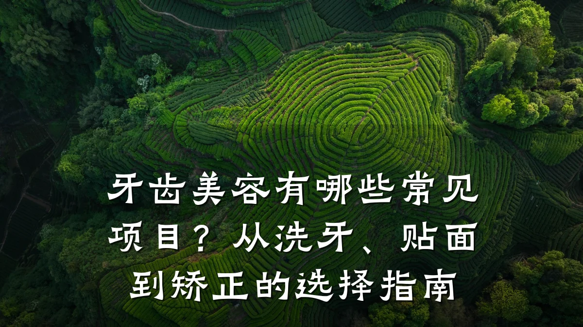 牙齿美容有哪些常见项目?从洗牙、贴面到矫正的选择指南