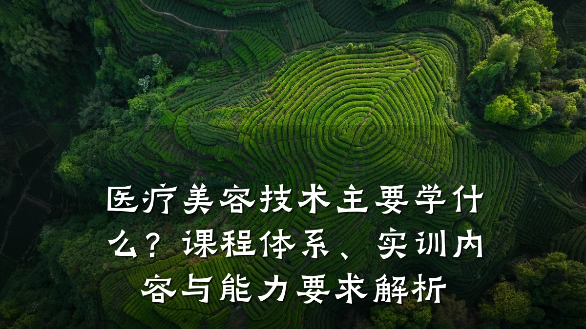 医疗美容技术主要学什么?课程体系、实训内容与能力要求解析