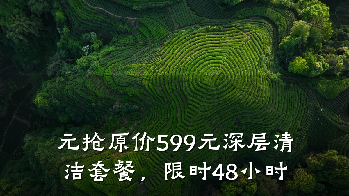元抢原价599元深层清洁套餐,限时48小时