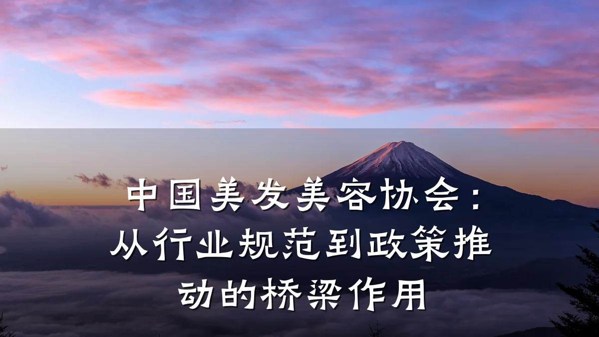 中国美发美容协会:从行业规范到政策推动的桥梁作用