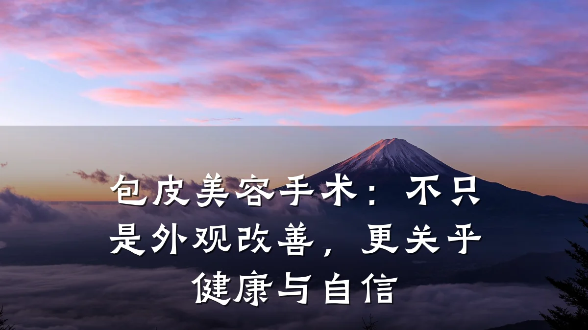 包皮美容手术：不只是外观改善，更关乎健康与自信