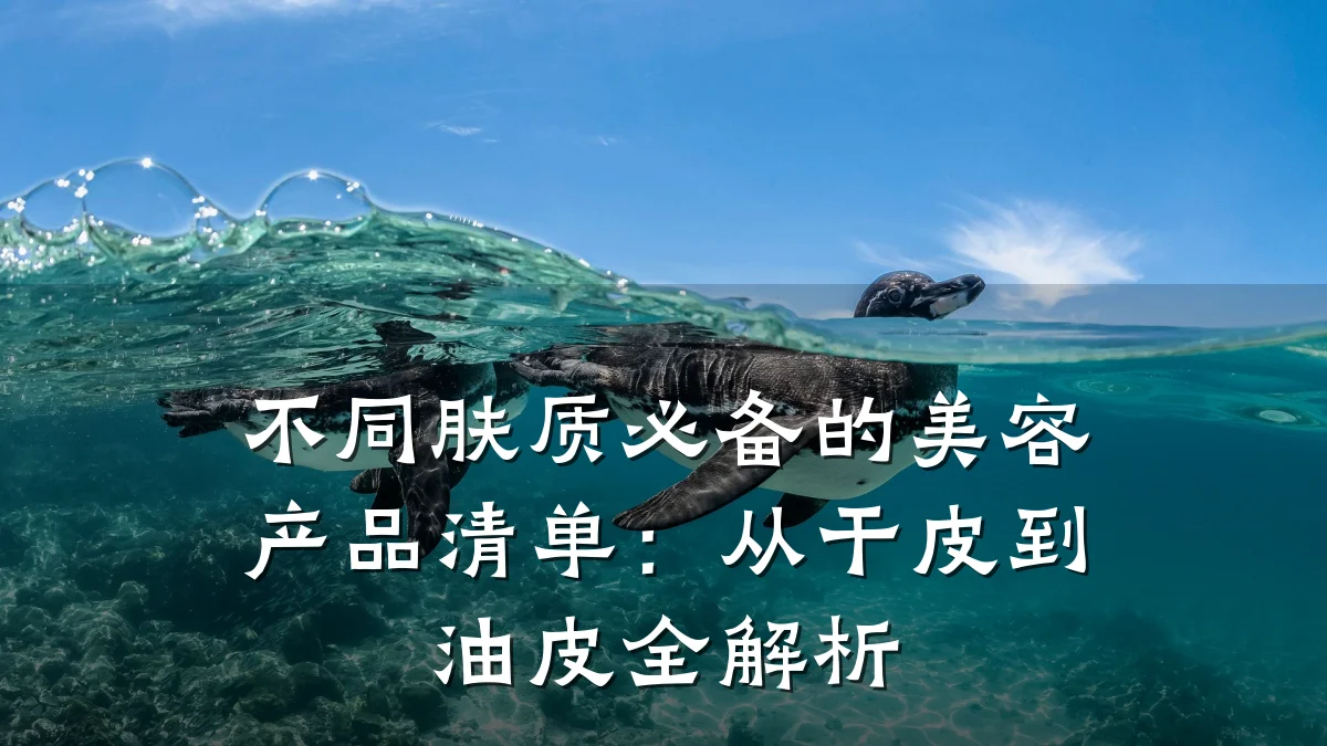 不同肤质必备的美容产品清单:从干皮到油皮全解析