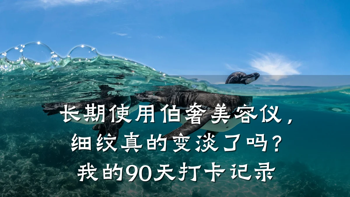 长期使用伯奢美容仪，细纹真的变淡了吗？我的90天打卡记录