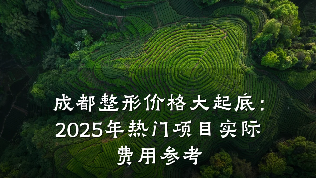 成都整形价格大起底:2025年热门项目实际费用参考