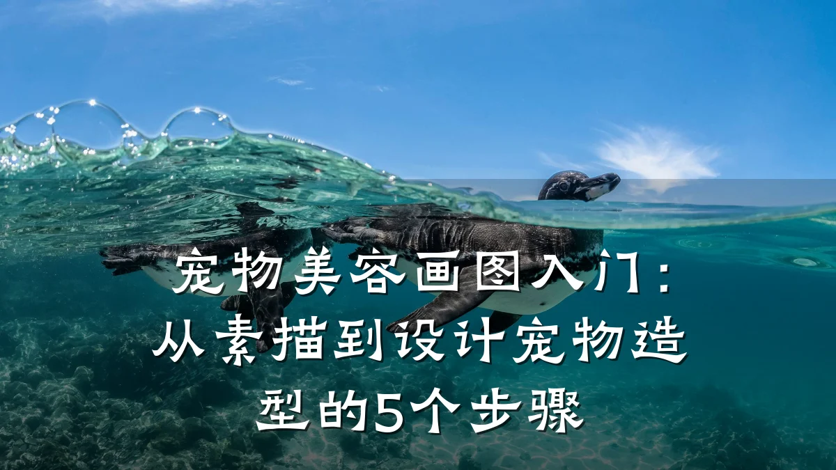宠物美容画图入门：从素描到设计宠物造型的5个步骤
