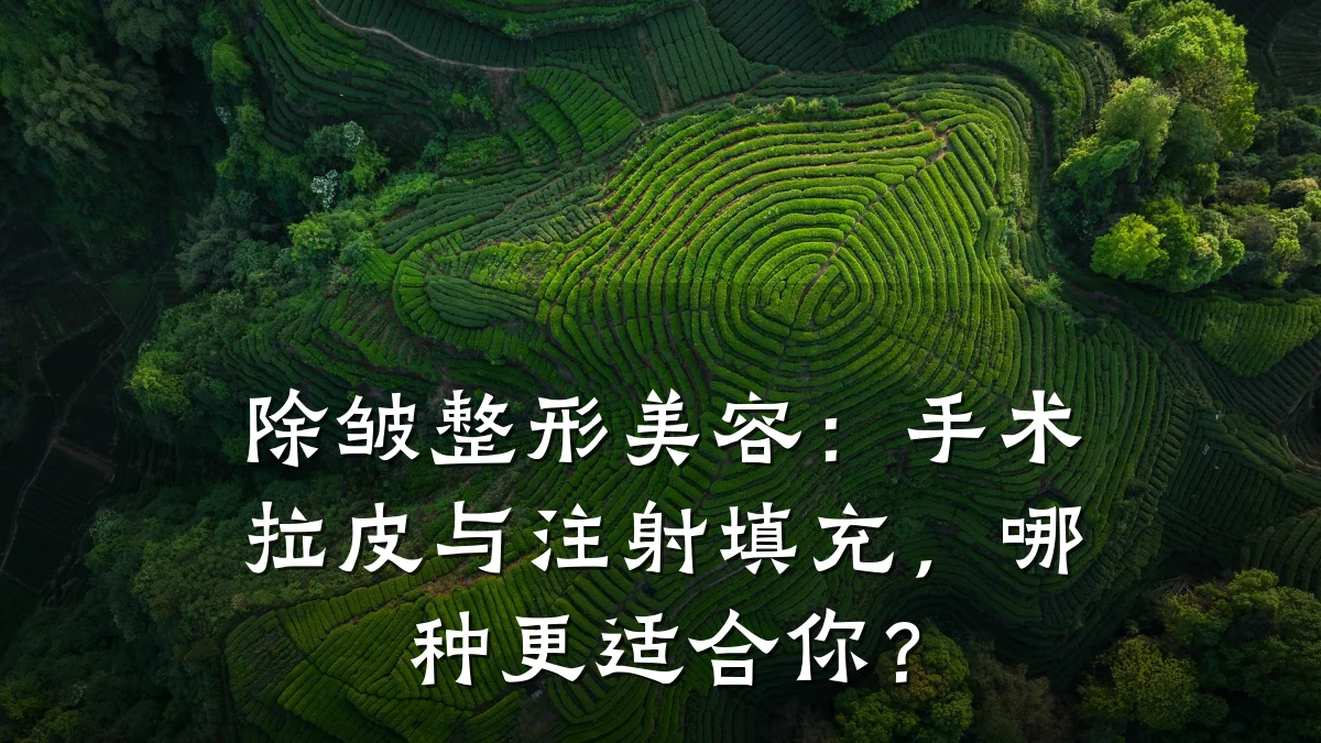 除皱整形美容：手术拉皮与注射填充，哪种更适合你？