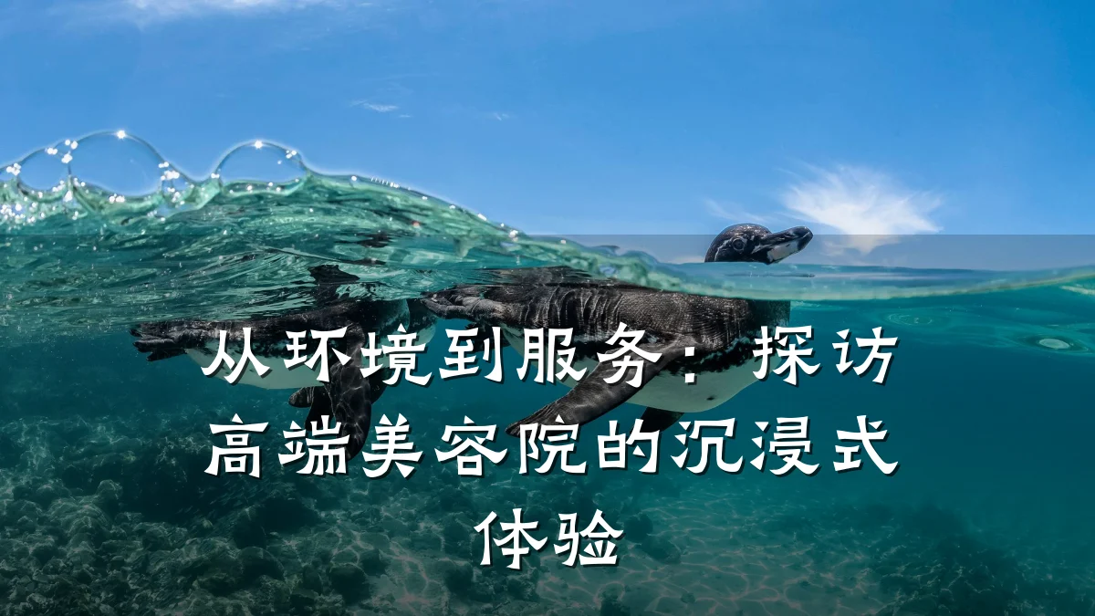 从环境到服务：探访高端美容院的沉浸式体验