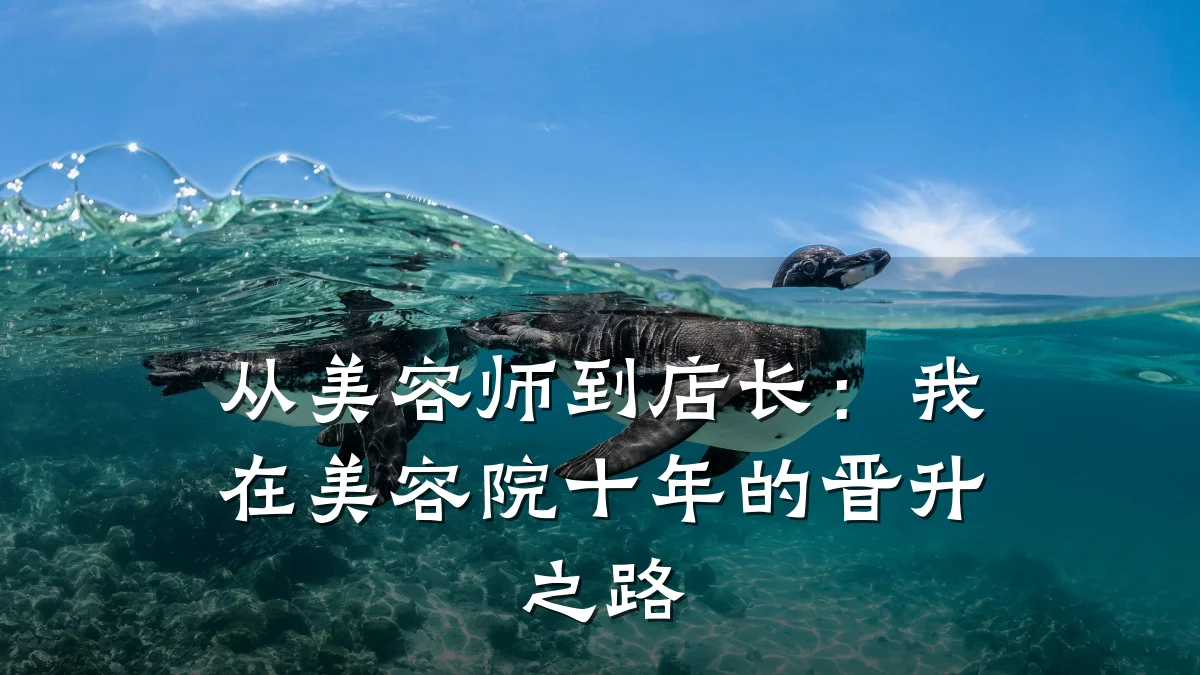 从美容师到店长:我在美容院十年的晋升之路