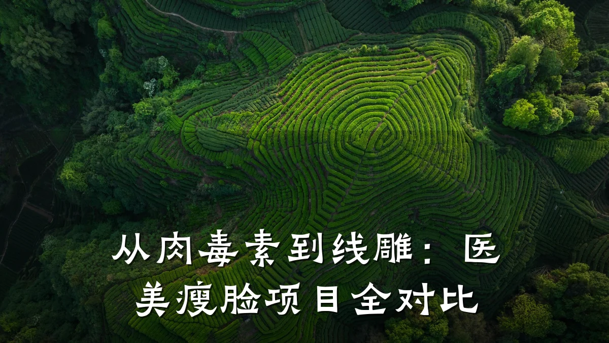 从肉毒素到线雕:医美瘦脸项目全对比