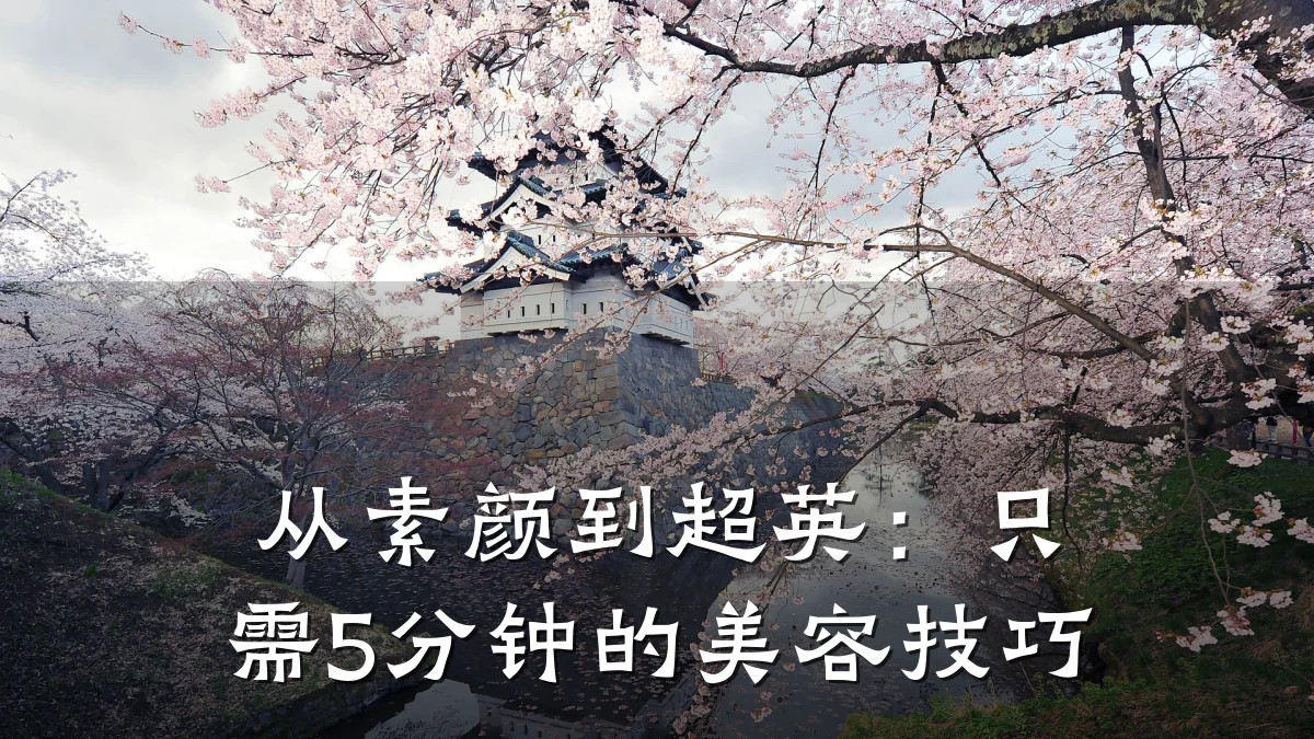 从素颜到超英：只需5分钟的美容技巧