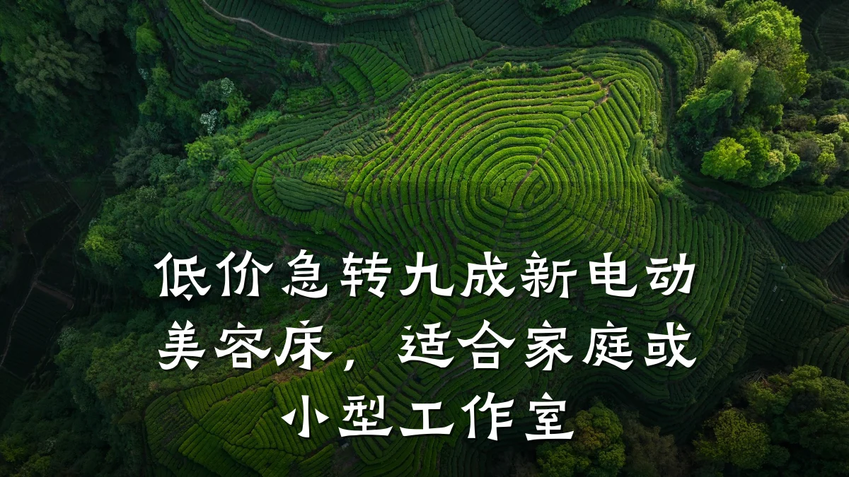 低价急转九成新电动美容床,适合家庭或小型工作室