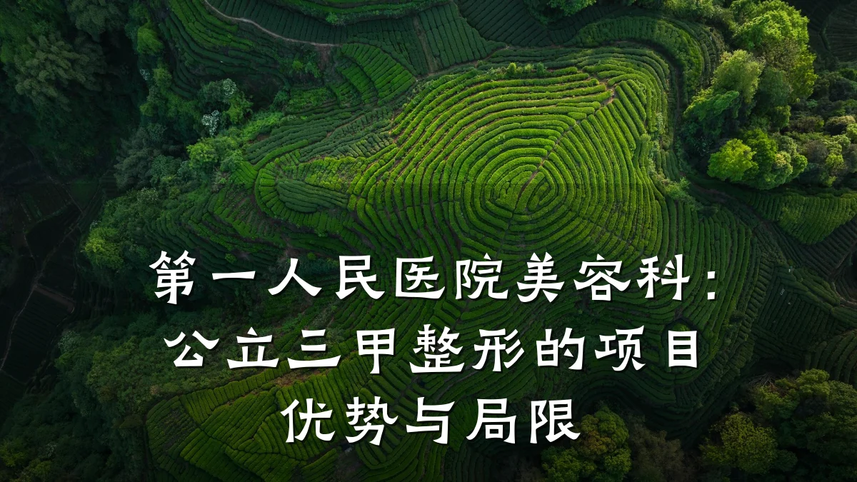 第一人民医院美容科：公立三甲整形的项目优势与局限