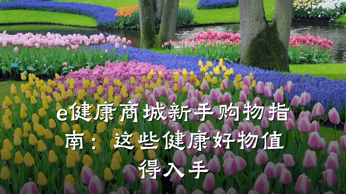 e健康商城新手购物指南:这些健康好物值得入手