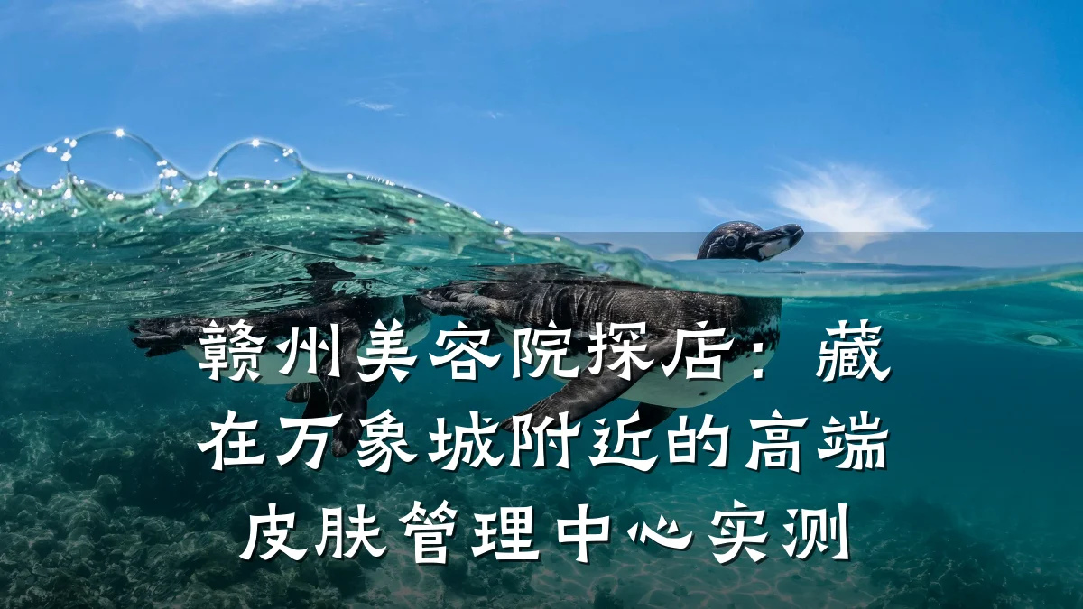 赣州美容院探店:藏在万象城附近的高端皮肤管理中心实测
