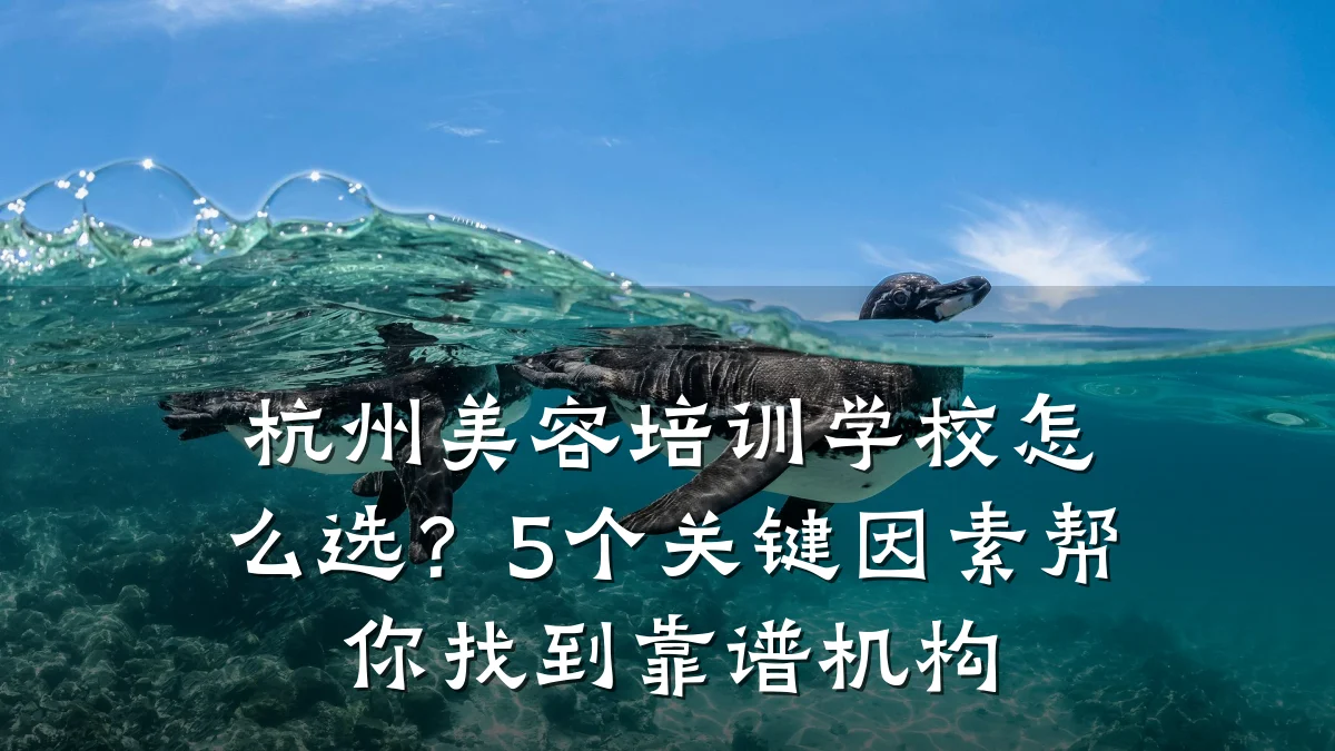 杭州美容培训学校怎么选？5个关键因素帮你找到靠谱机构