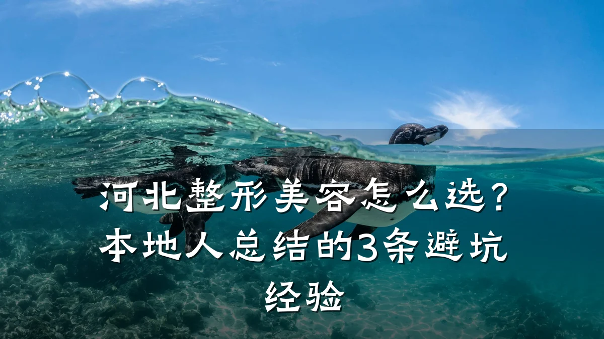 河北整形美容怎么选？本地人总结的3条避坑经验