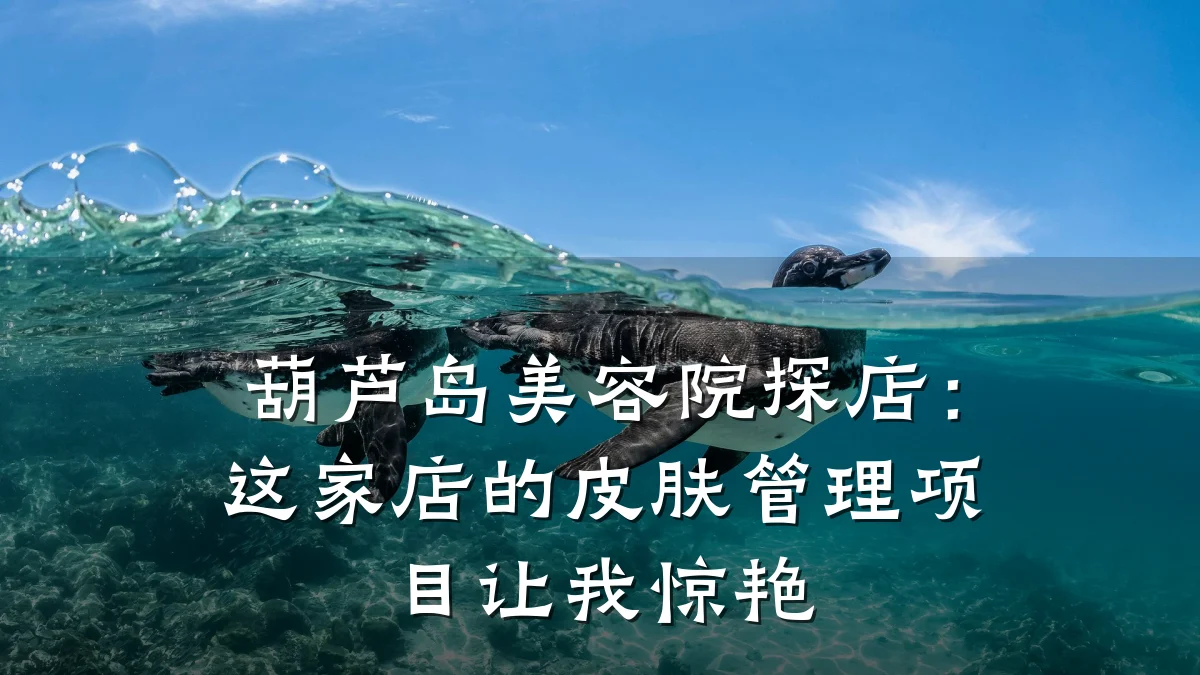 葫芦岛美容院探店：这家店的皮肤管理项目让我惊艳