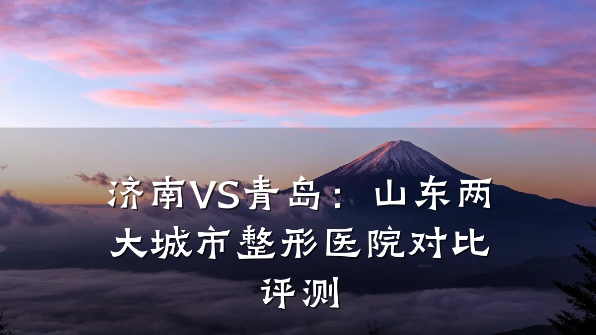 济南VS青岛：山东两大城市整形医院对比评测