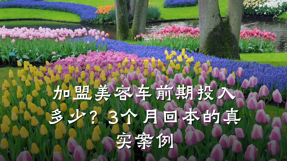 加盟美容车前期投入多少？3个月回本的真实案例