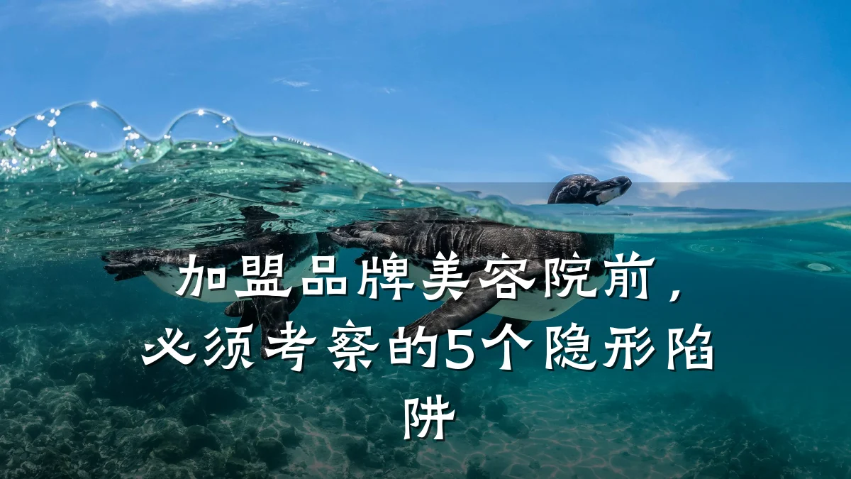 加盟品牌美容院前,必须考察的5个隐形陷阱